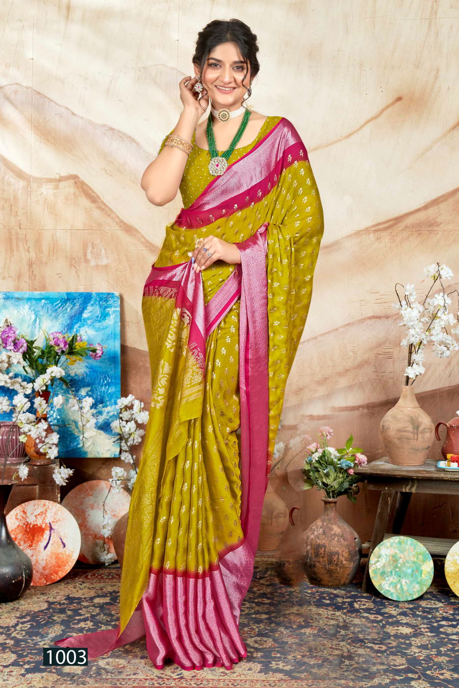 Saroj Jalpari Vol 4 Designer Chiffon Sarees Catalog